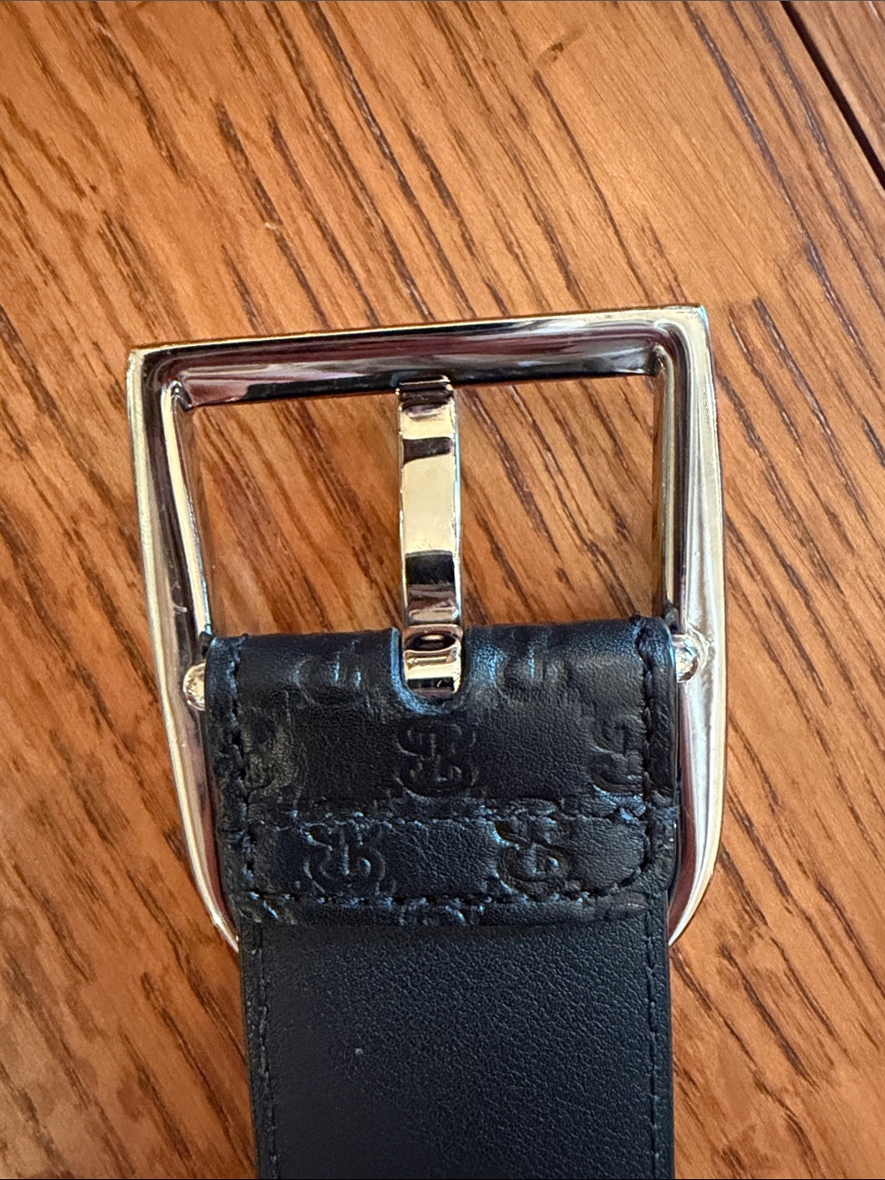 Gucci Soft Microguccissima size 85  Leather Men's Belt with Silver-Tone Buckle - Picture 6 of 7